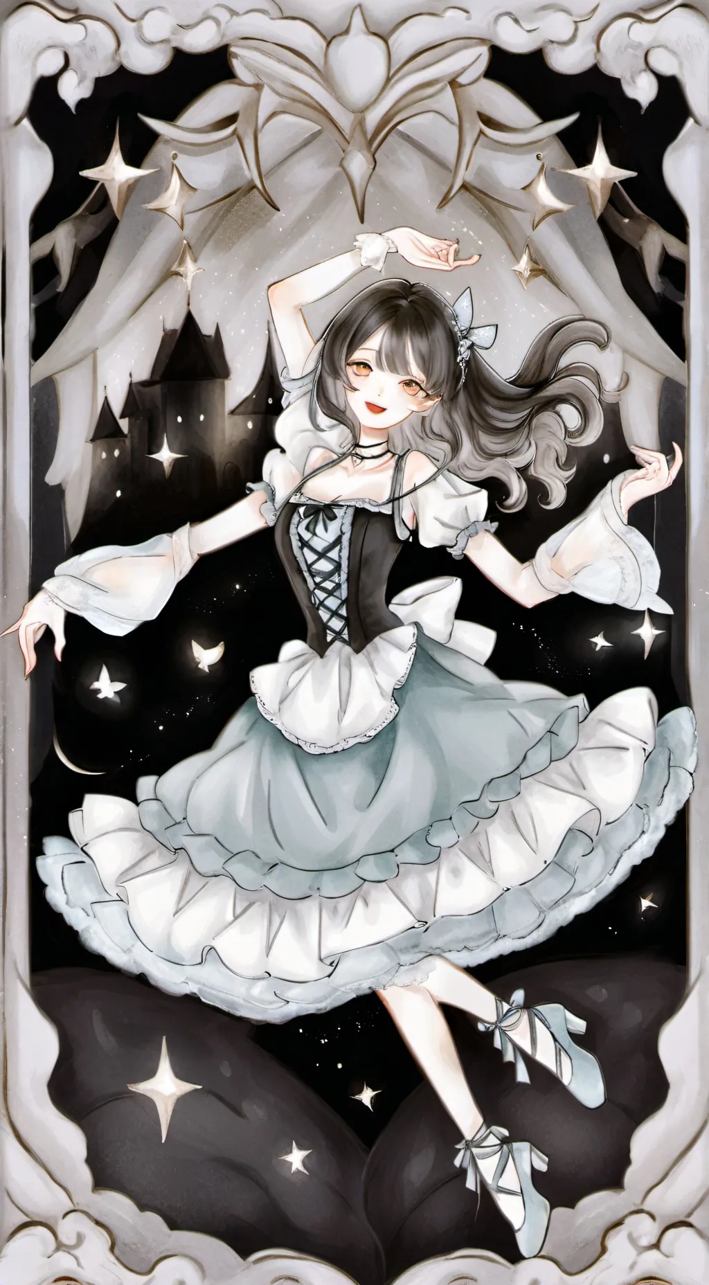 ai character: Kny dance background