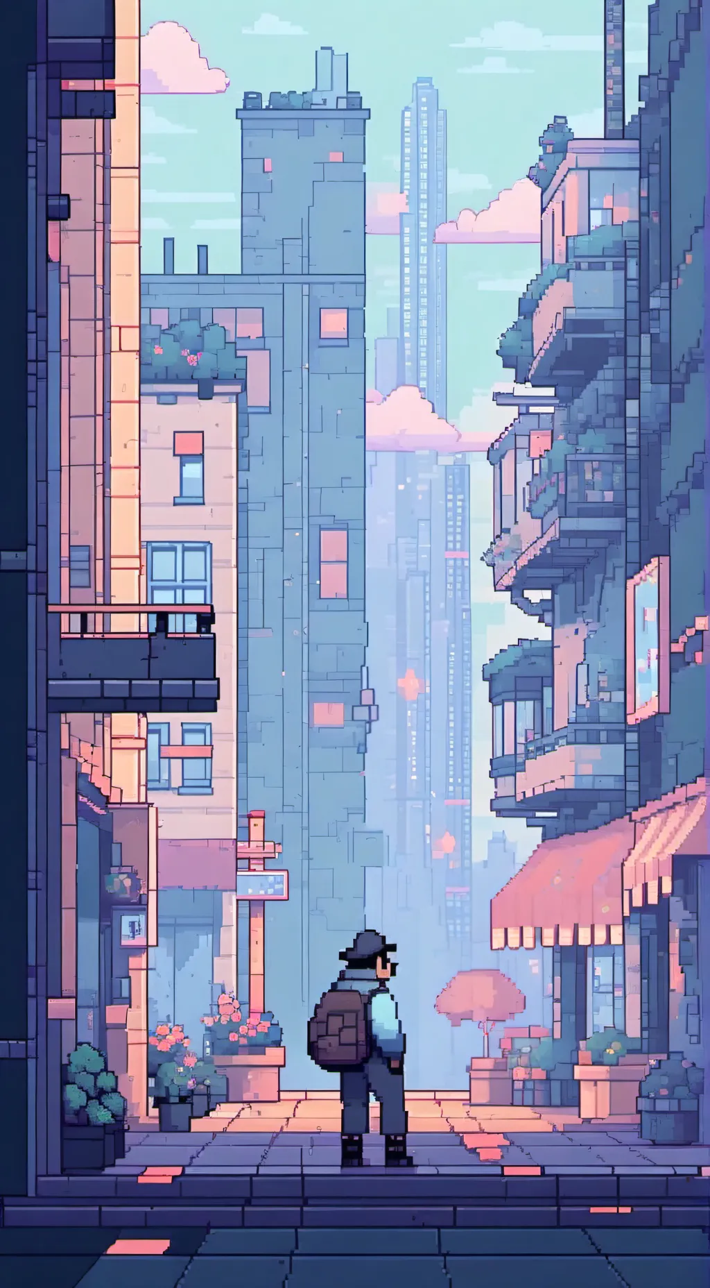 ai character: bfdi milestones background