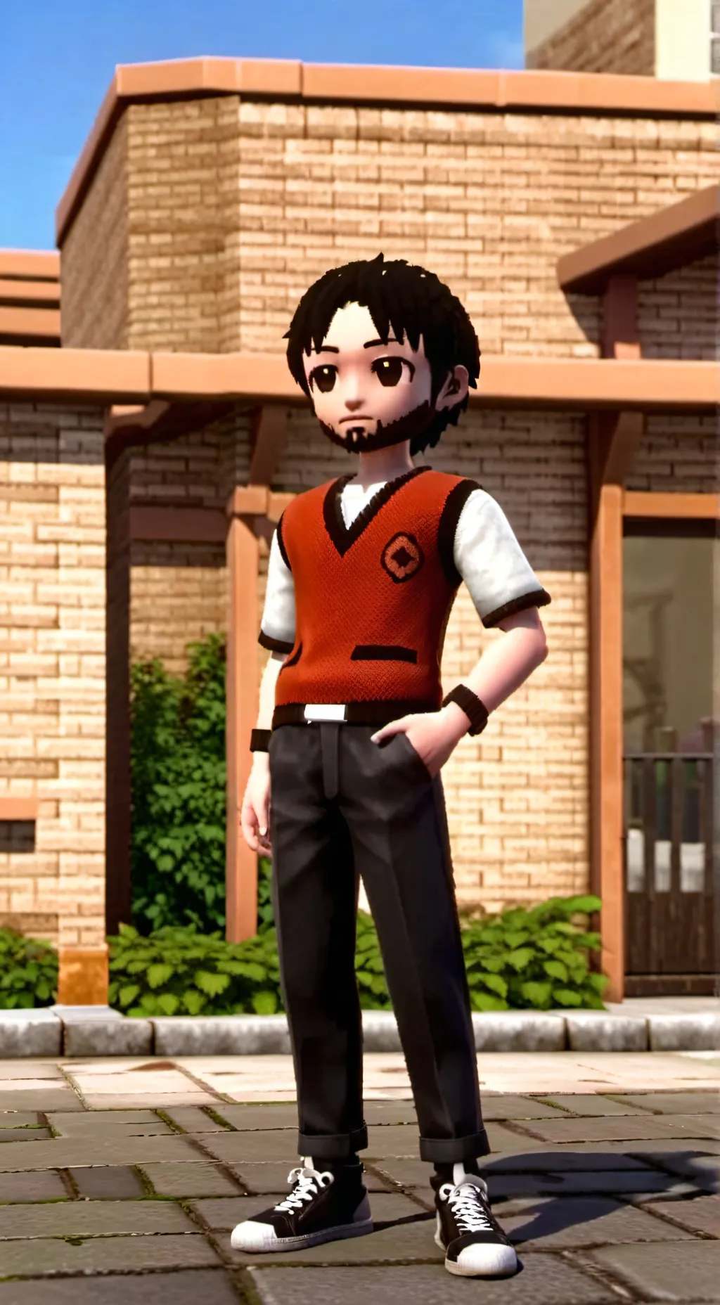 ai character: pen knee background