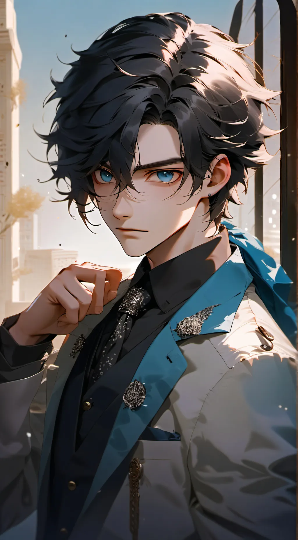 ai character: Aaron<3 background