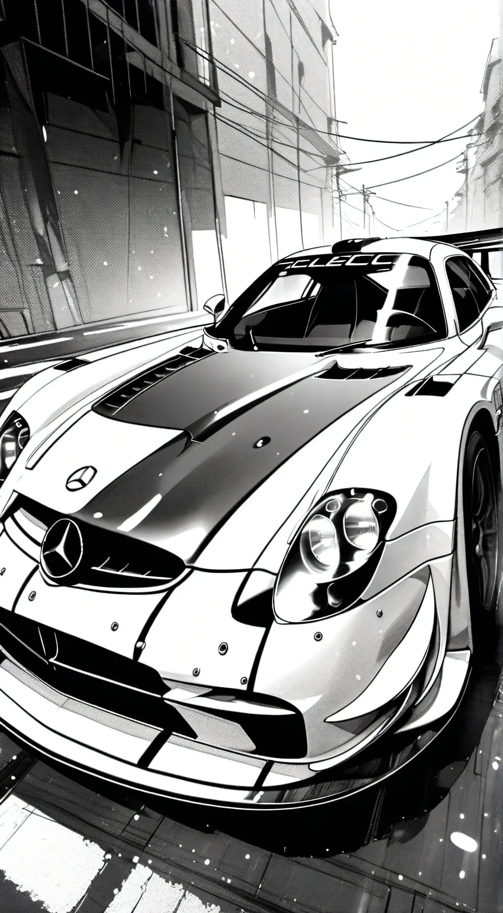 ai character: Mercedes background