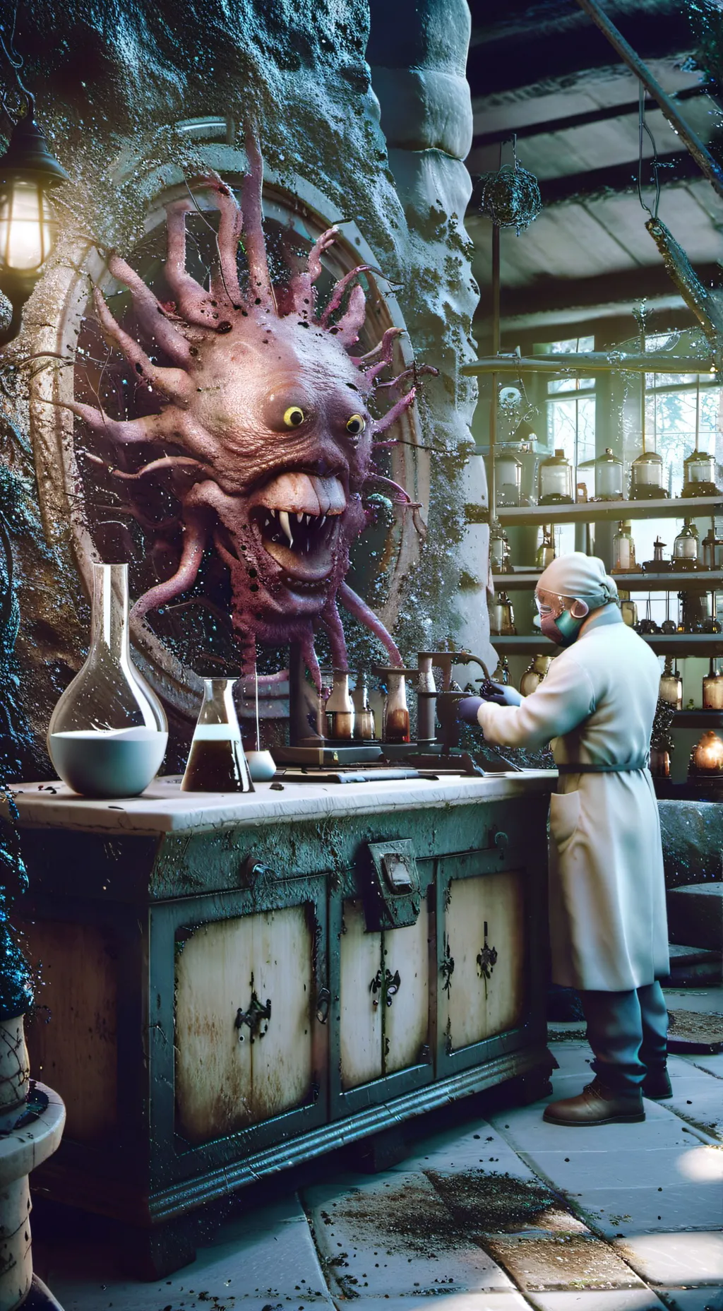 ai character: ziruses infects!🫀🫁 background