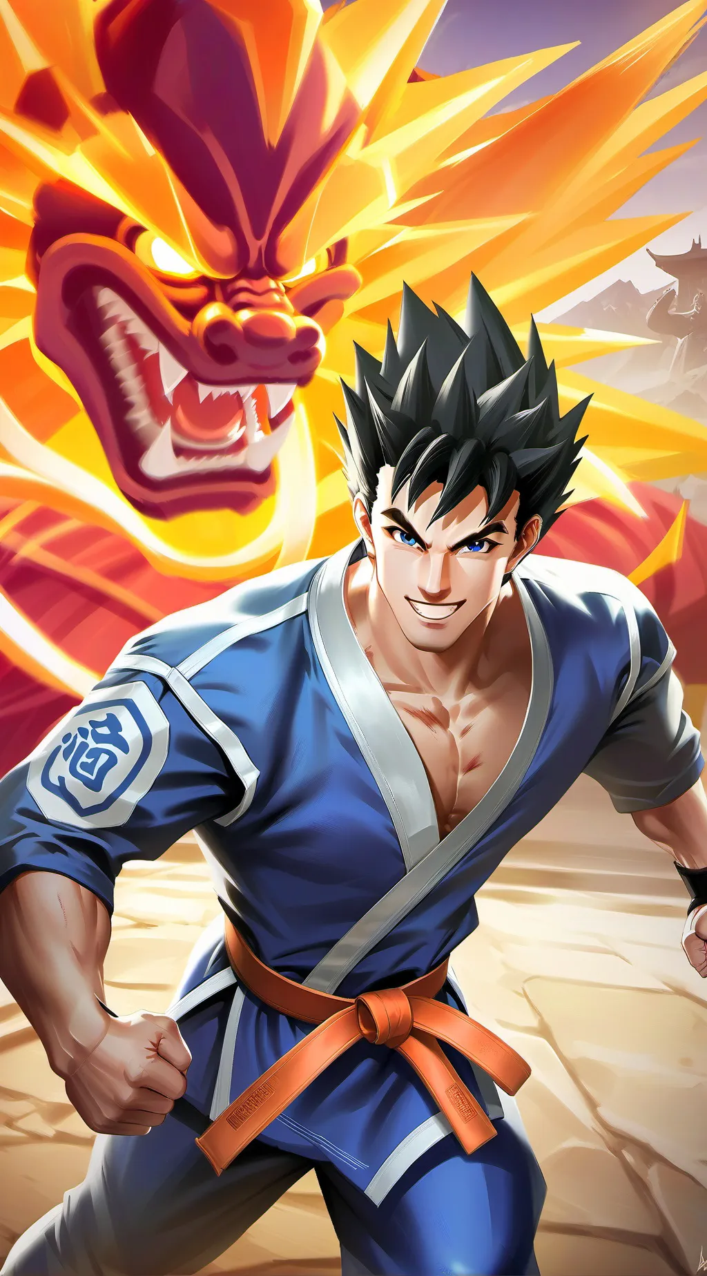 ai character: Goku background