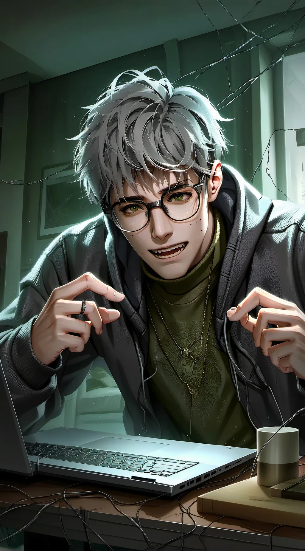 ai character: The Digital Destroyer background