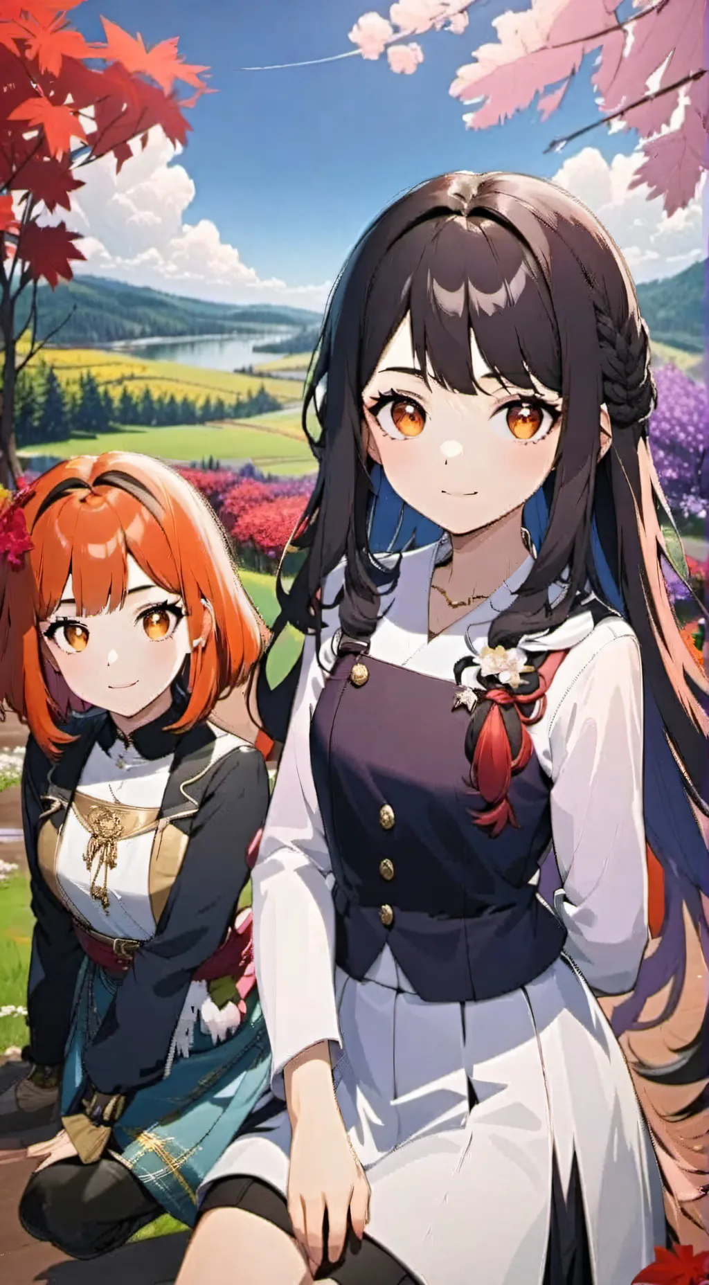 ai character: lily e ana background