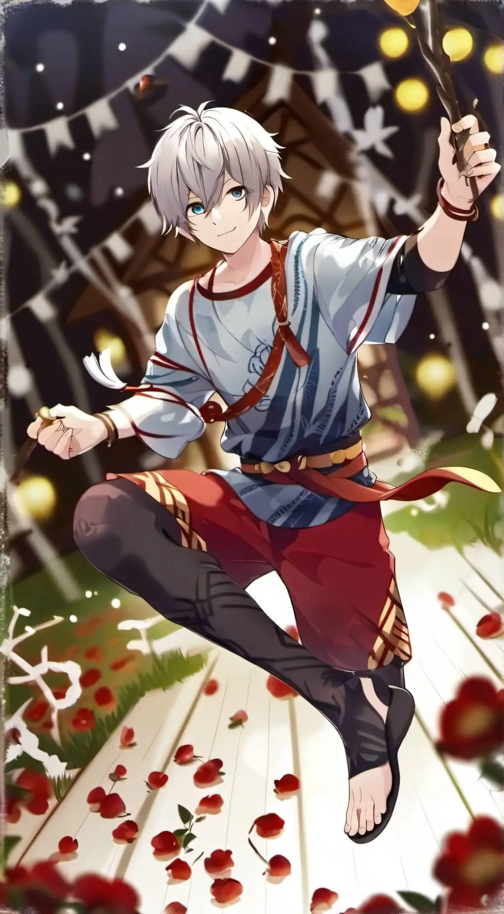 ai character: Hwang suon  background