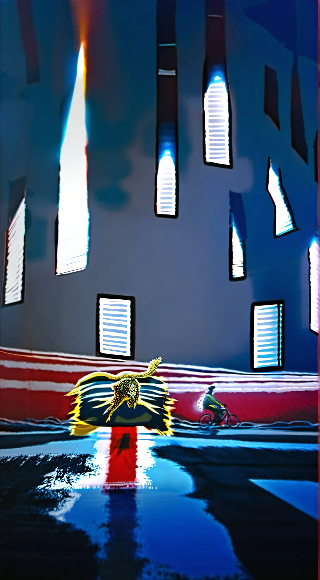 ai character: poppy Playtime  background