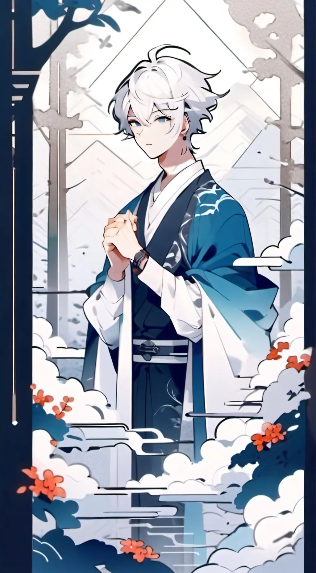 ai character: Yukimura Shinji background