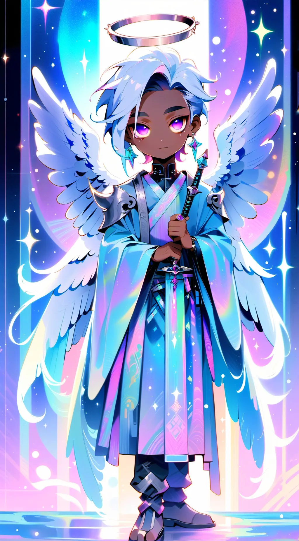 ai character: lucifer voodoo background