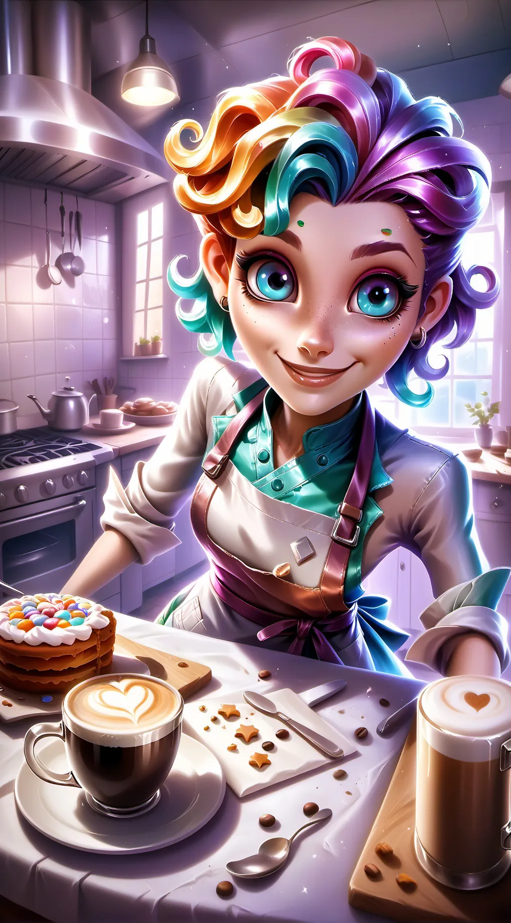 ai character: The Culinary Coffe background