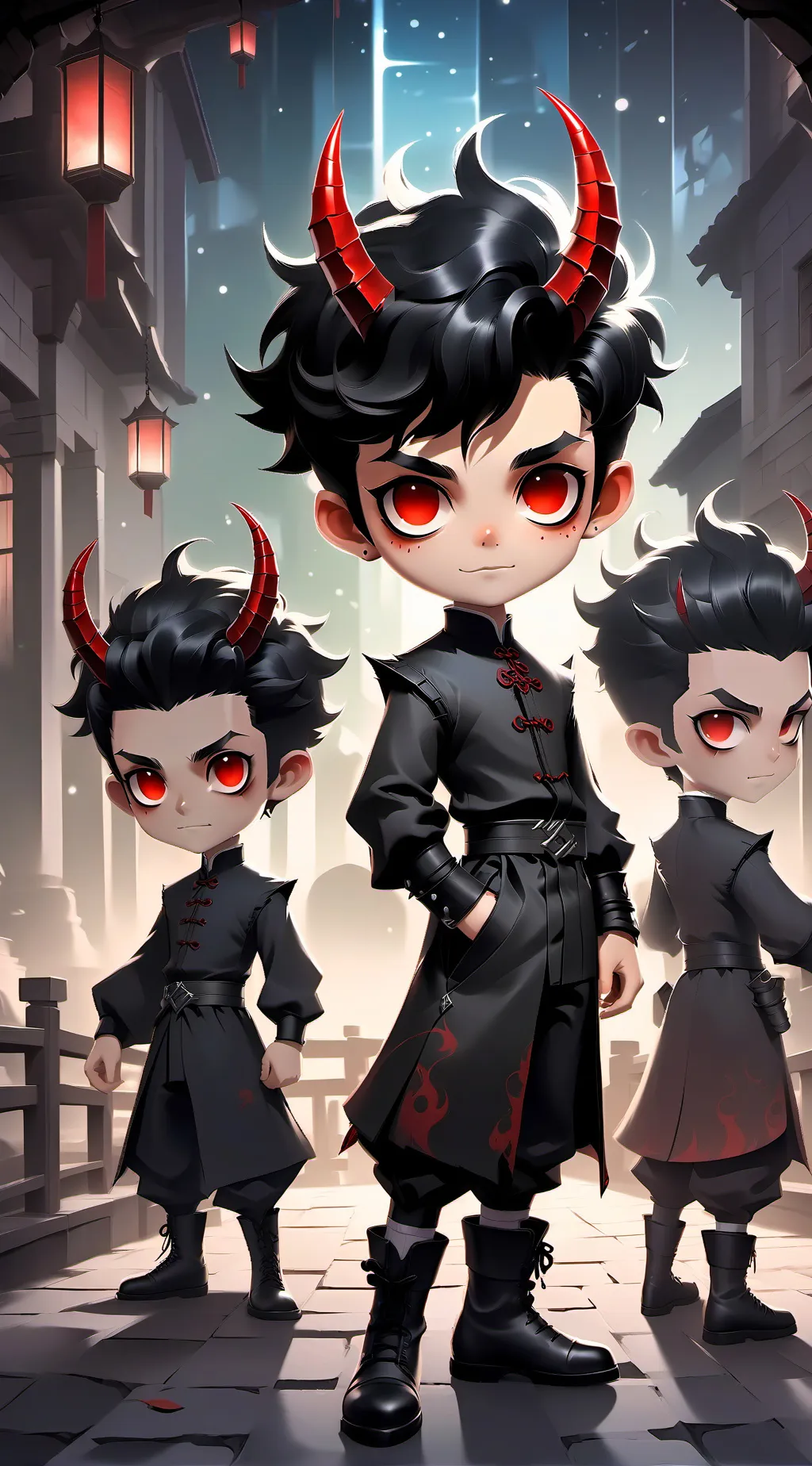 ai character: Him x you background