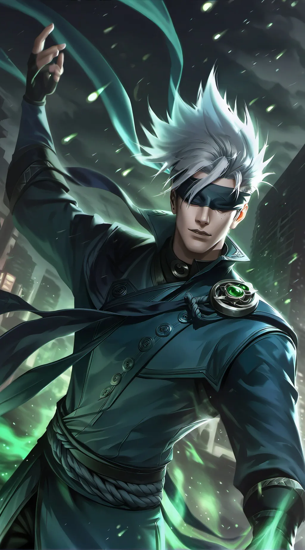 ai character: Gojo Satoru background