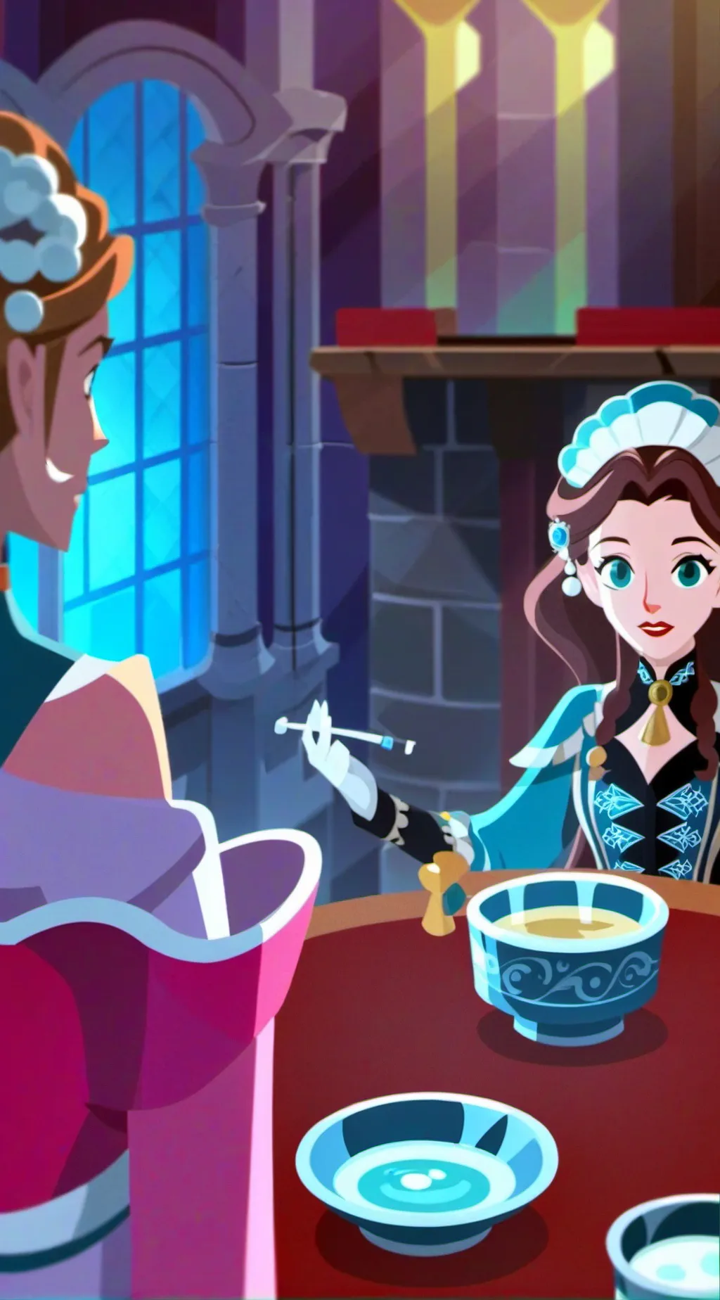 ai character: i swallowed shampo background