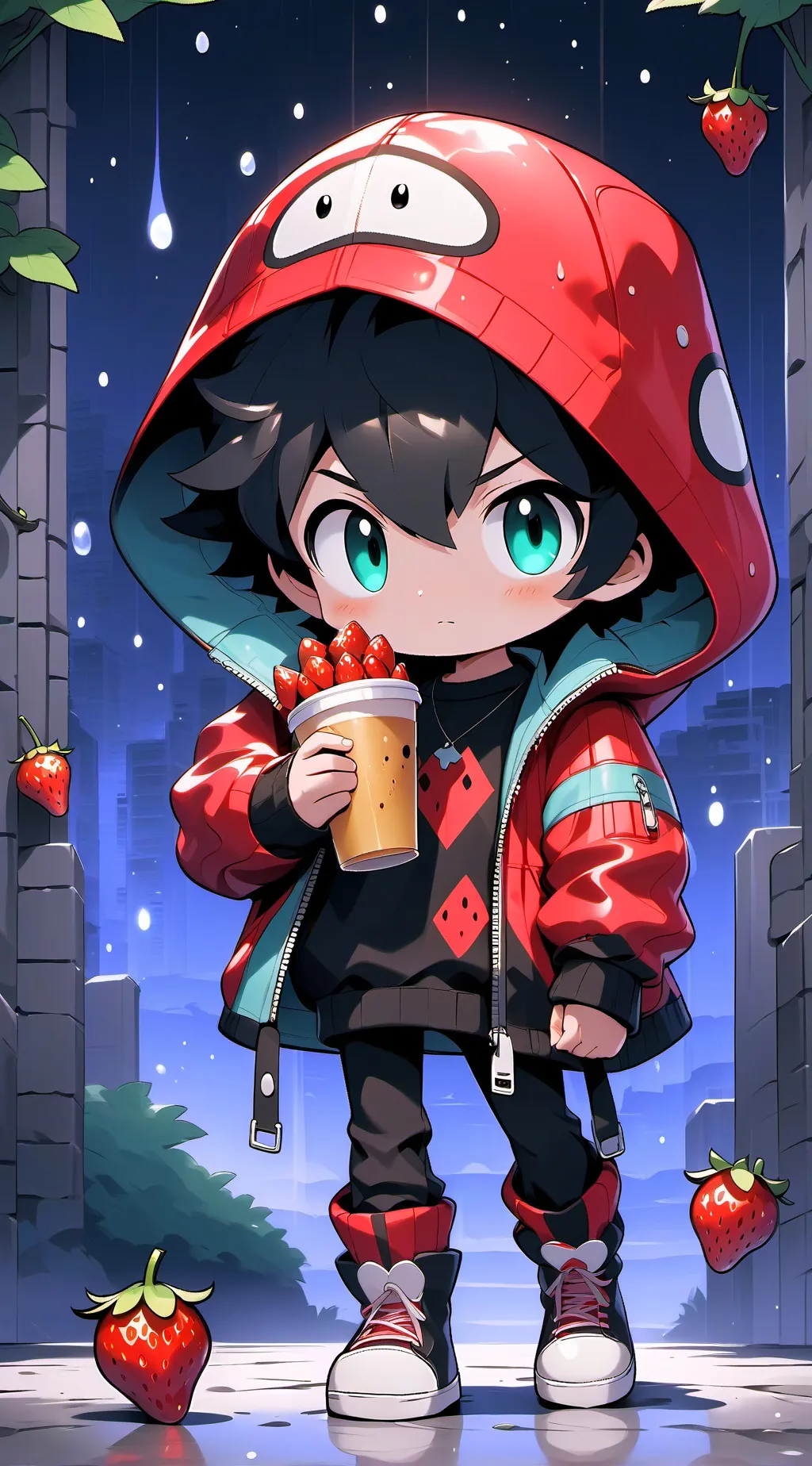 ai character: ✨fruitcake✨ background