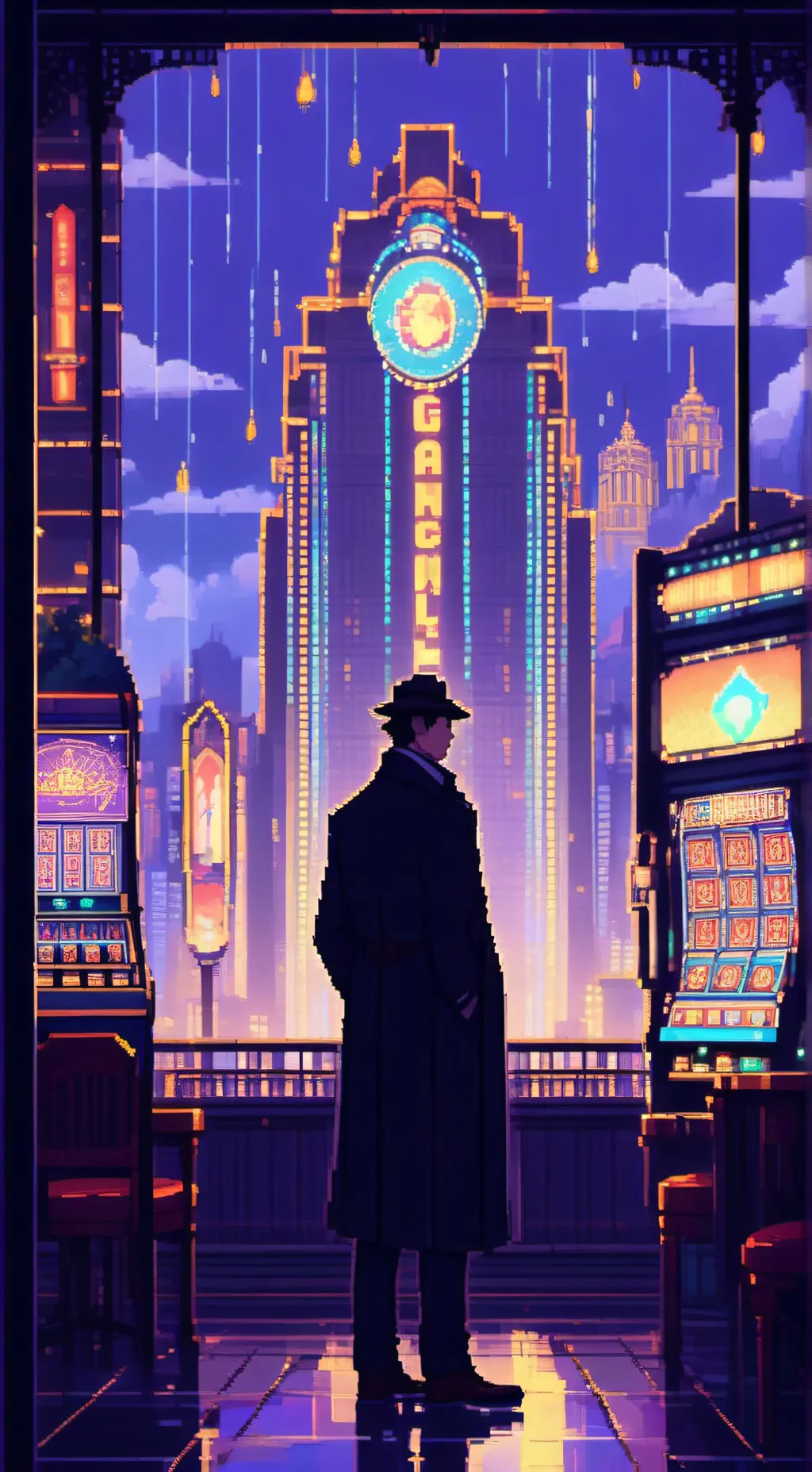 ai character: Playing Lives background