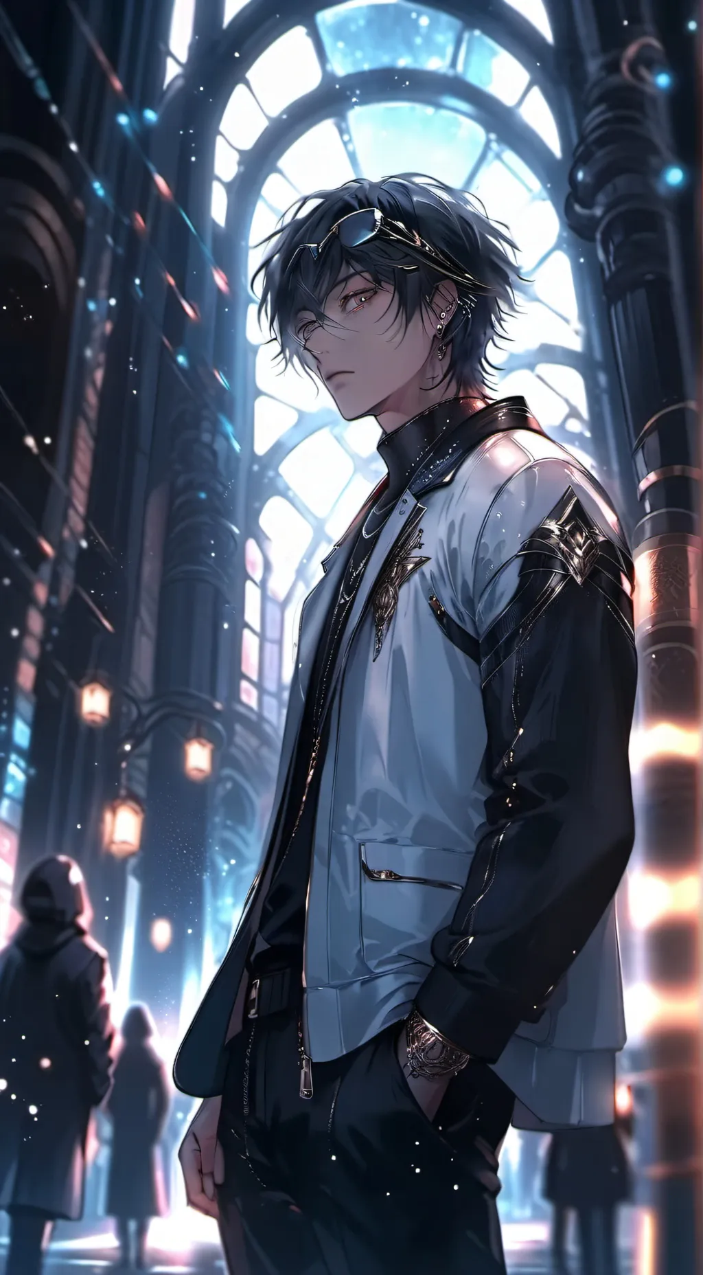 ai character: ⍟ Gray ⍟ background