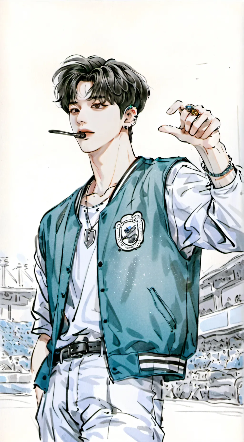 ai character: Straykids  background