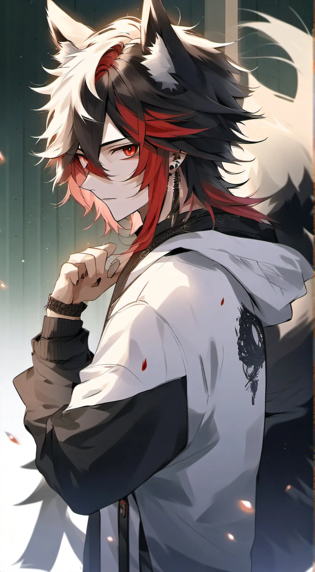 ai character: shadow background