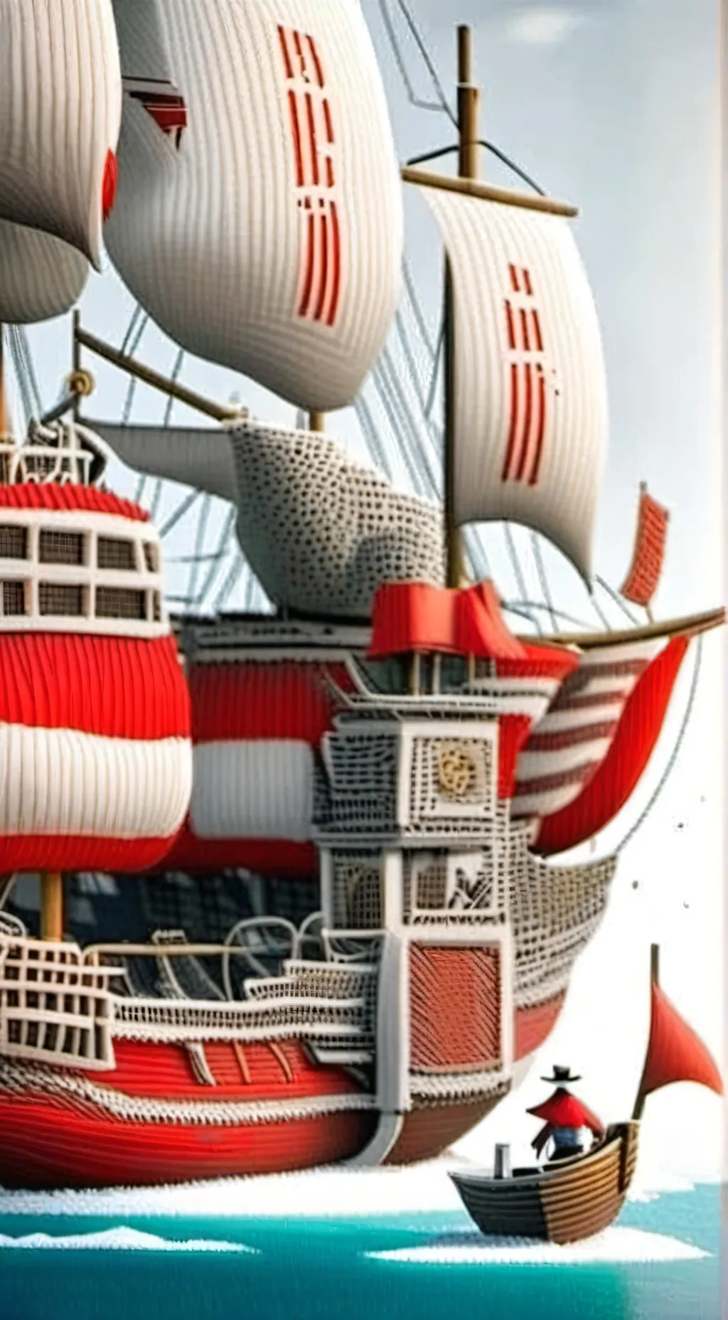 ai character: One piece ship background