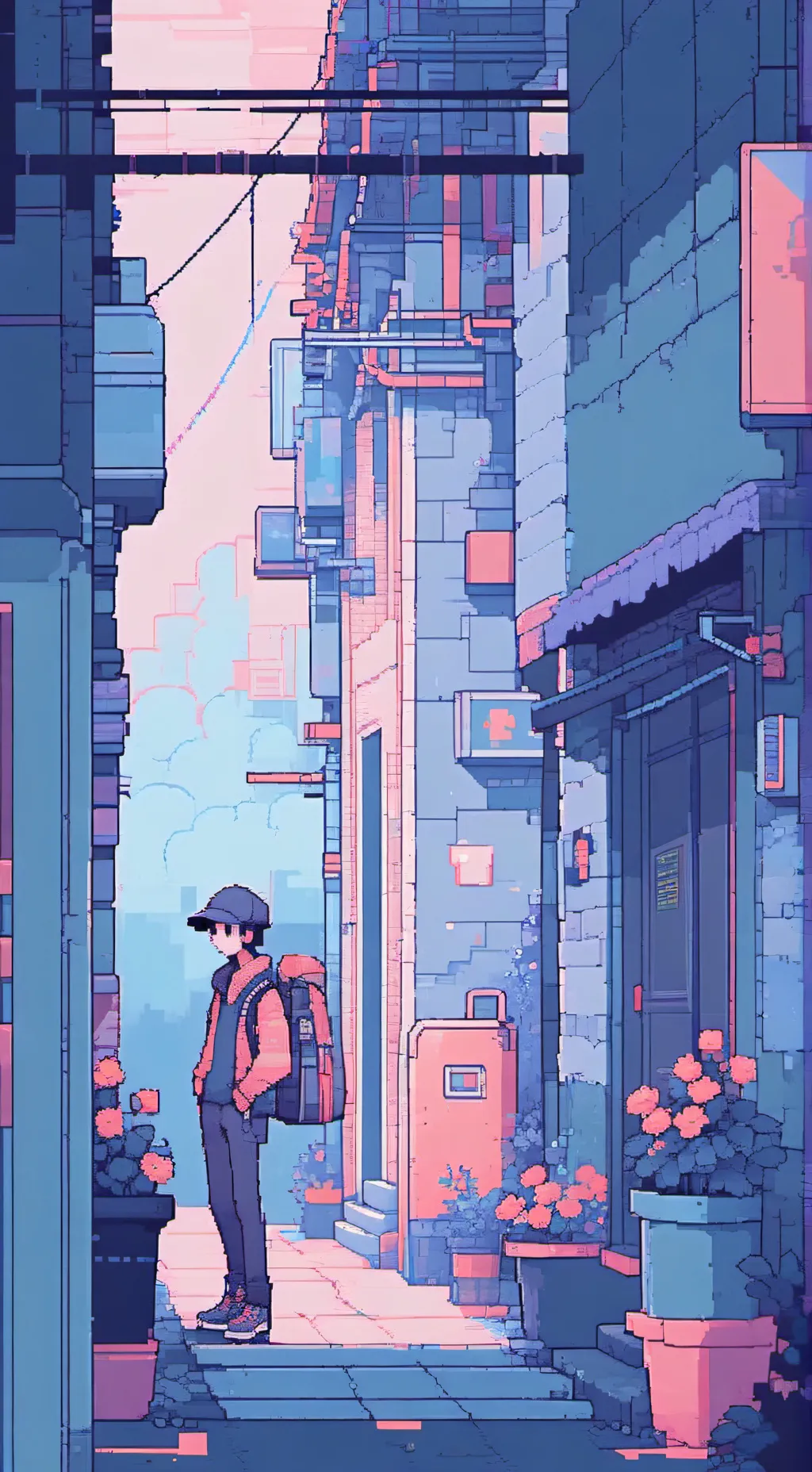 ai character: F x N background