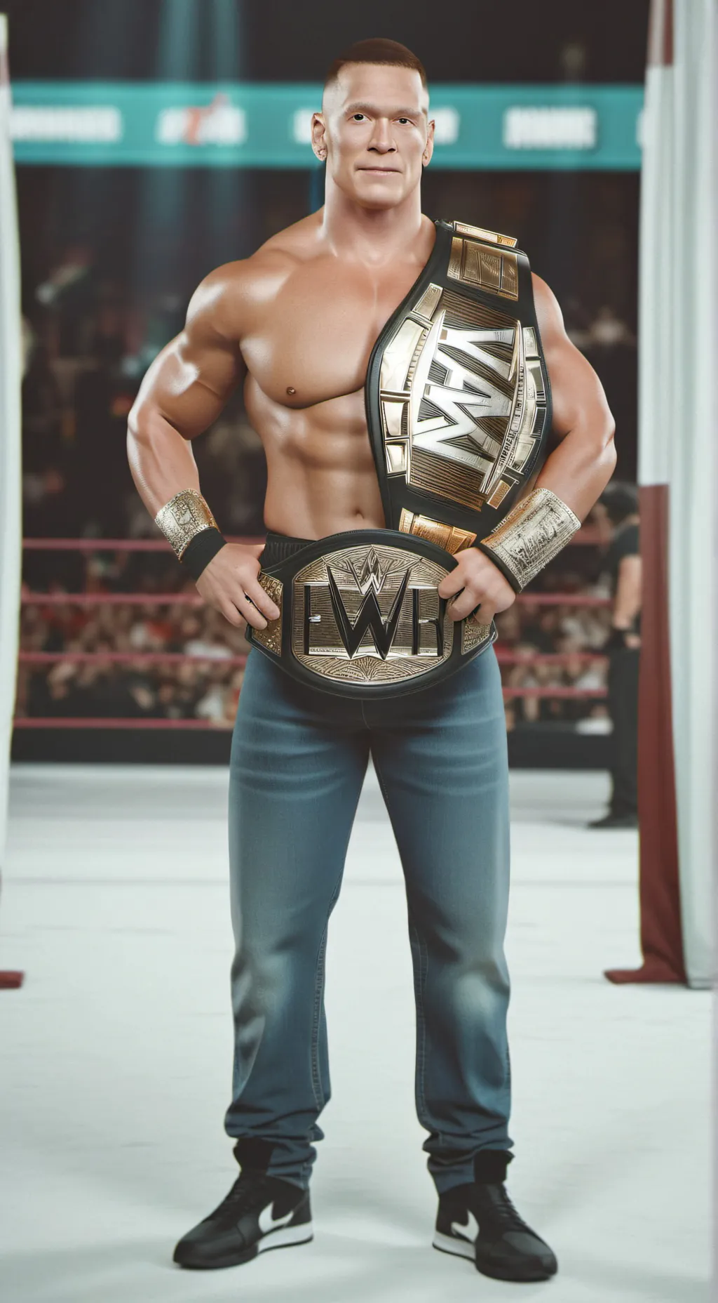 ai character: John Cena  background