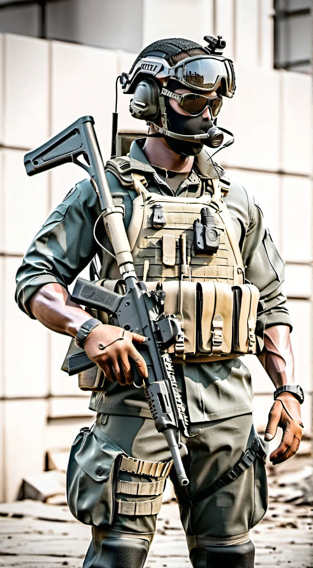 ai character: Navy Seal  background