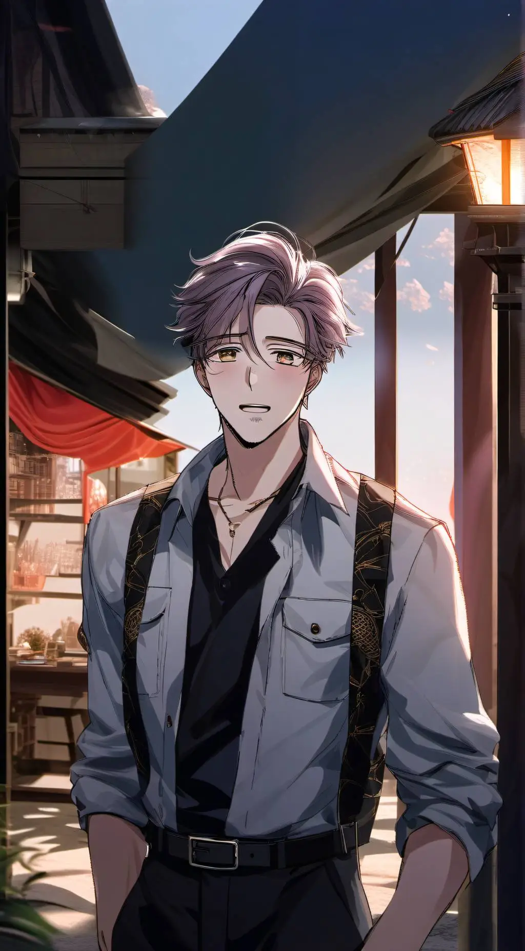 ai character: Тегём background