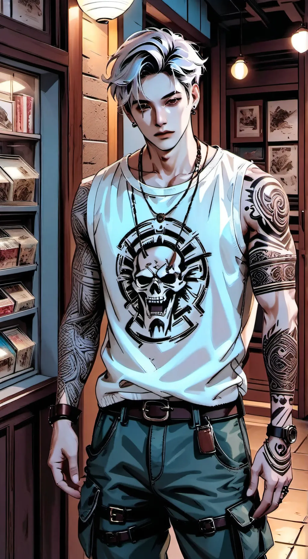 ai character: sam•ᴗ• background