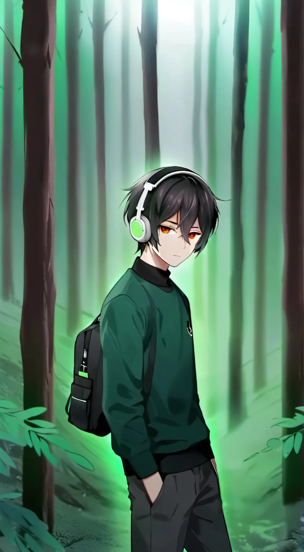 ai character: Forest background