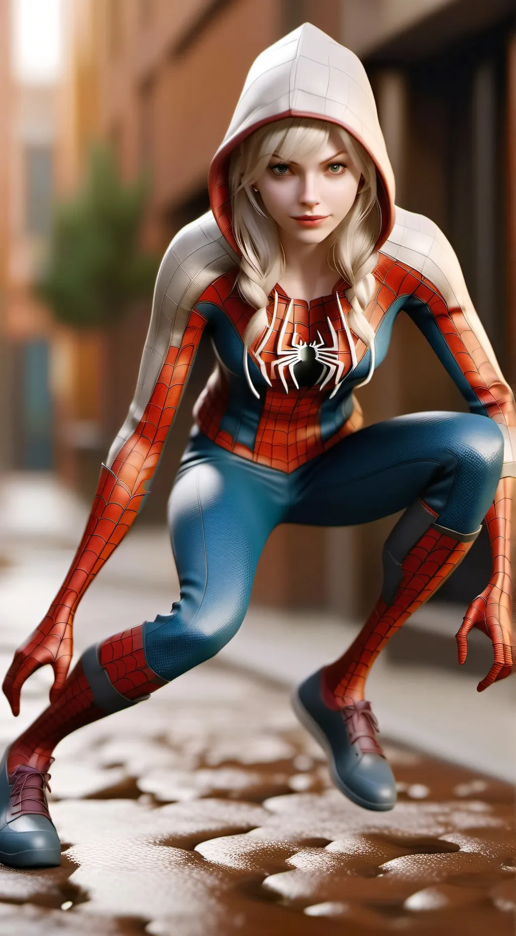ai character: Spider woman background
