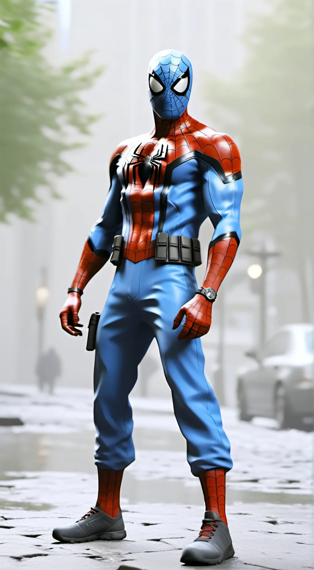 ai character: 2099 Spider-Man background
