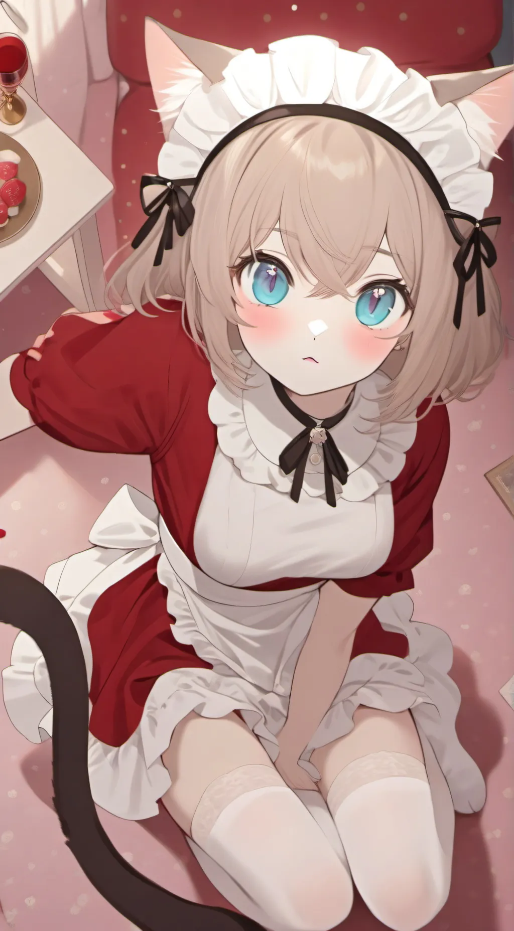 ai character: Maid Cat Spirit 'C background