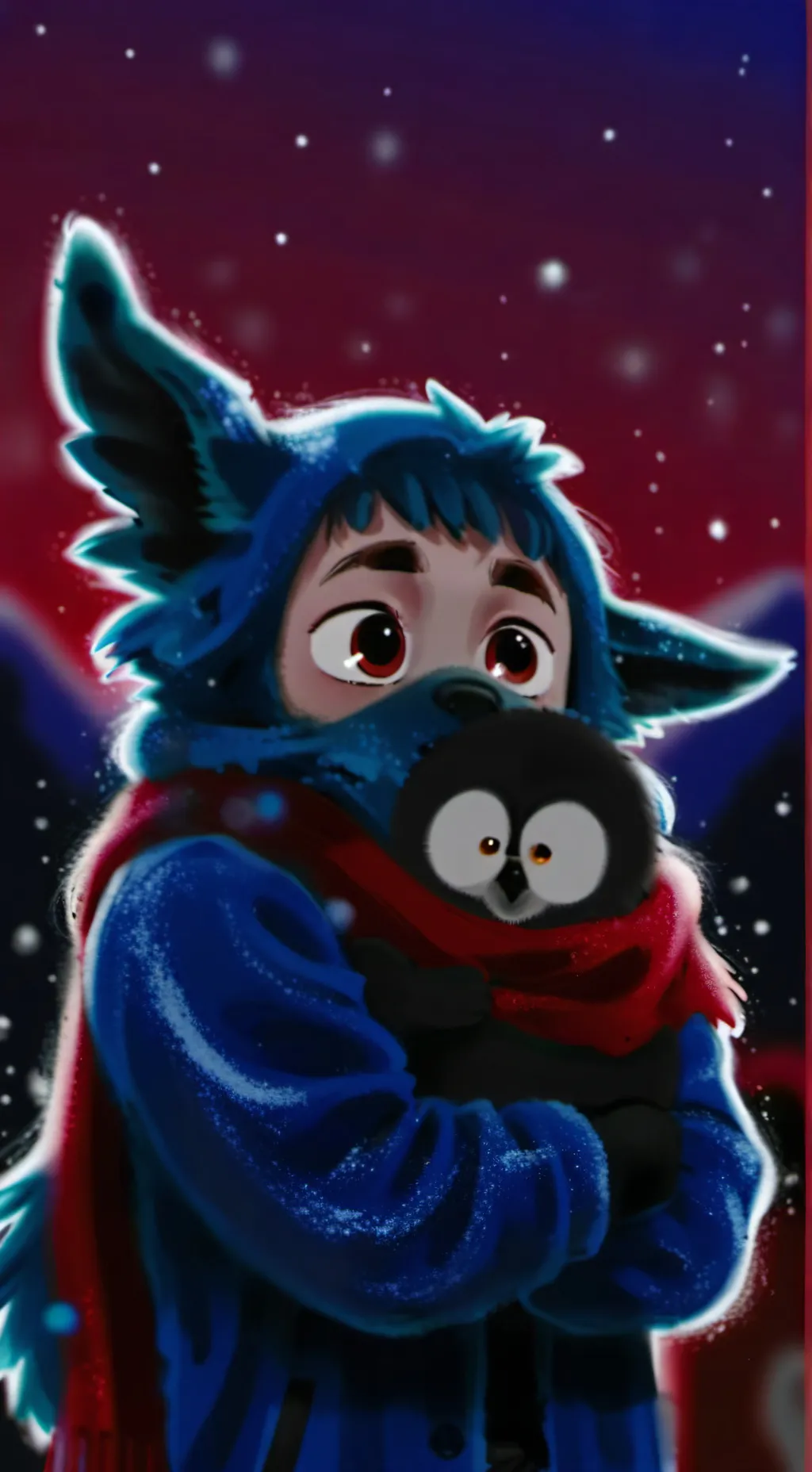 ai character: Huggy Wuggy background