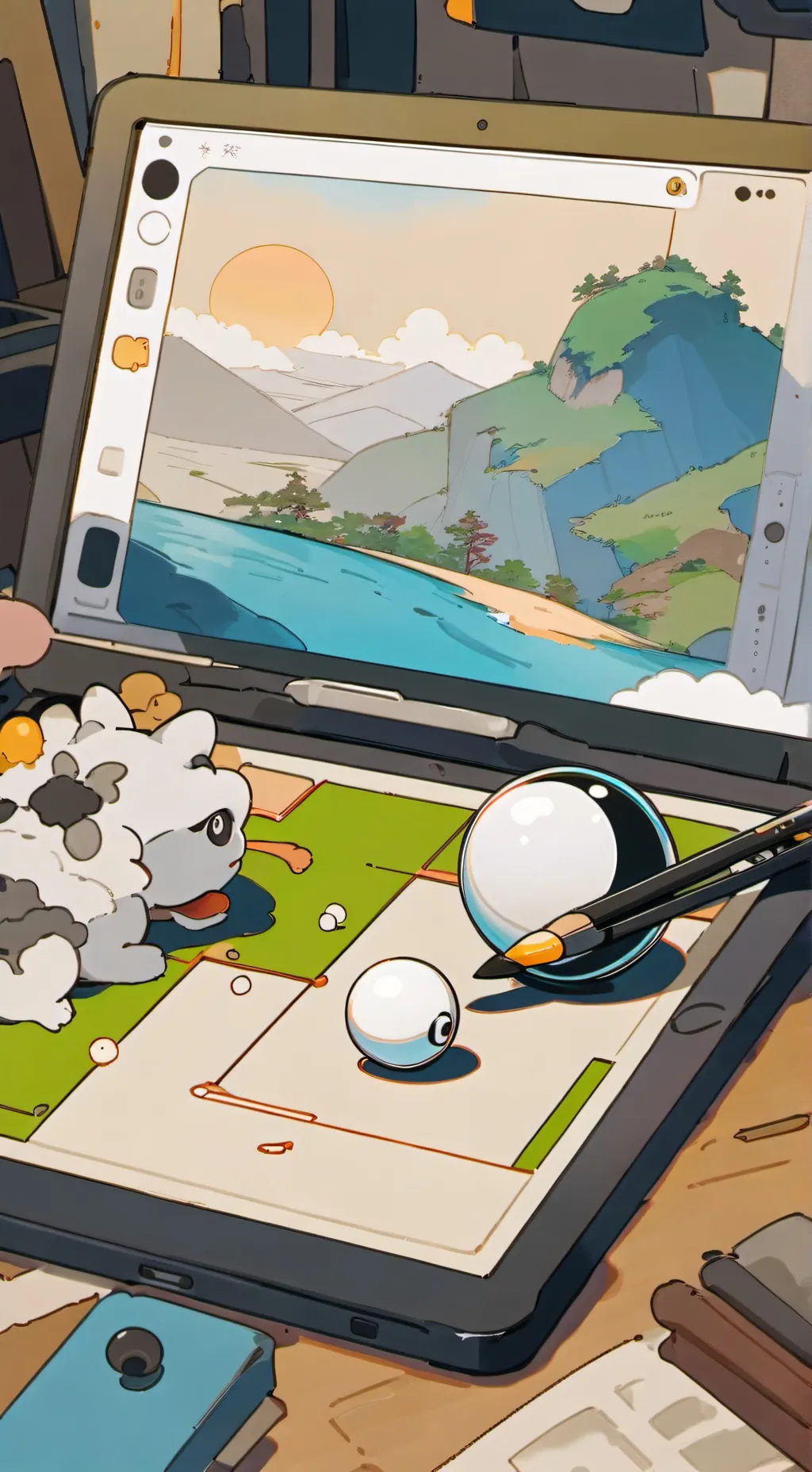 ai character: DW/DANDYS WORLD background