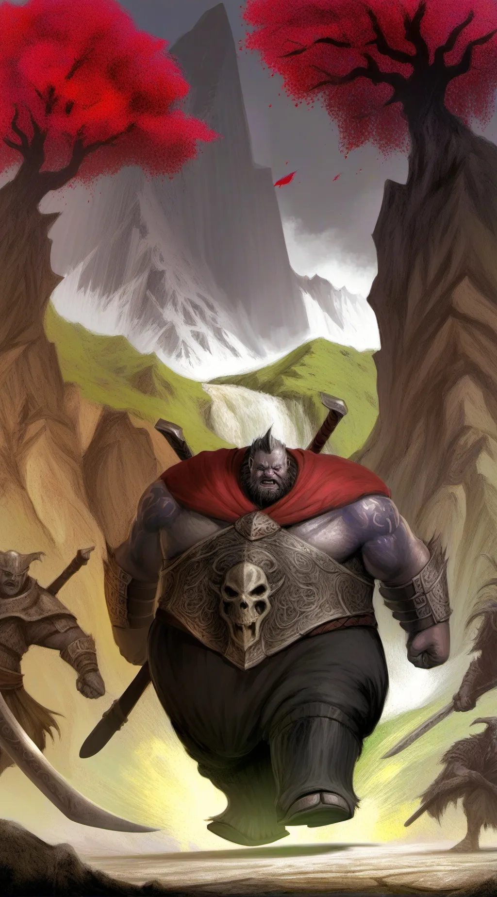 ai character: big back background