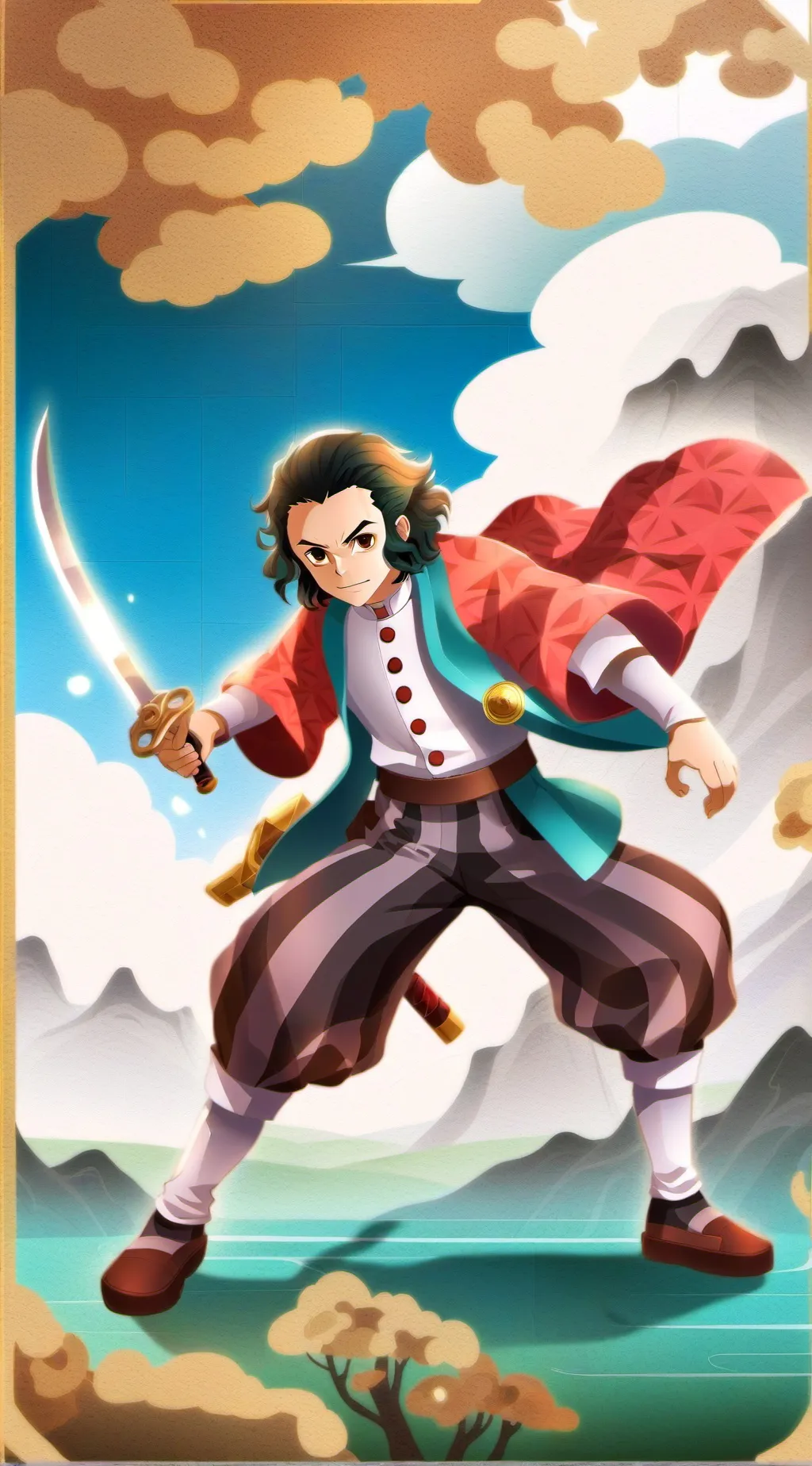 ai character: demon slayer background