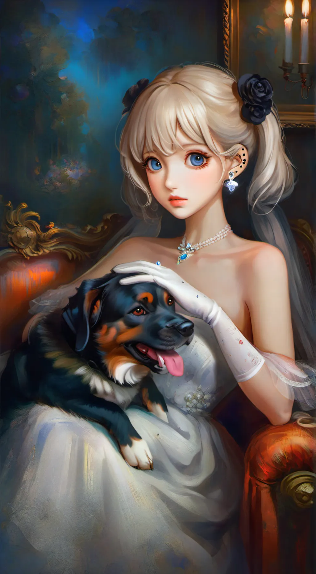 ai character: princess Rose background