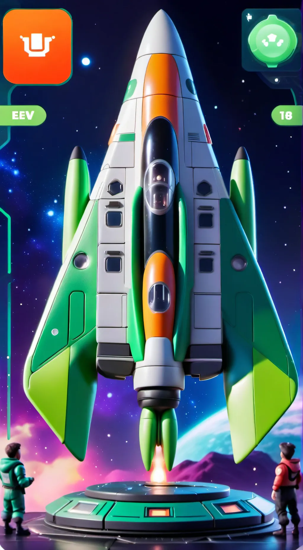 ai character: Pop x Dand background