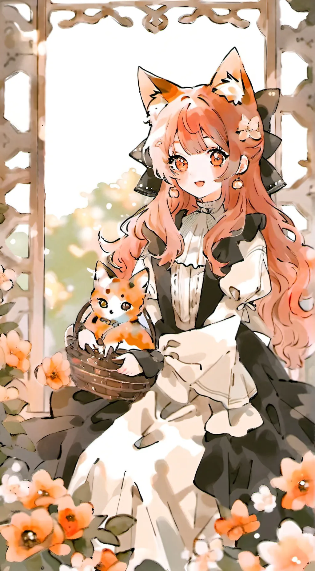 ai character: 1000 catgirlfriend background