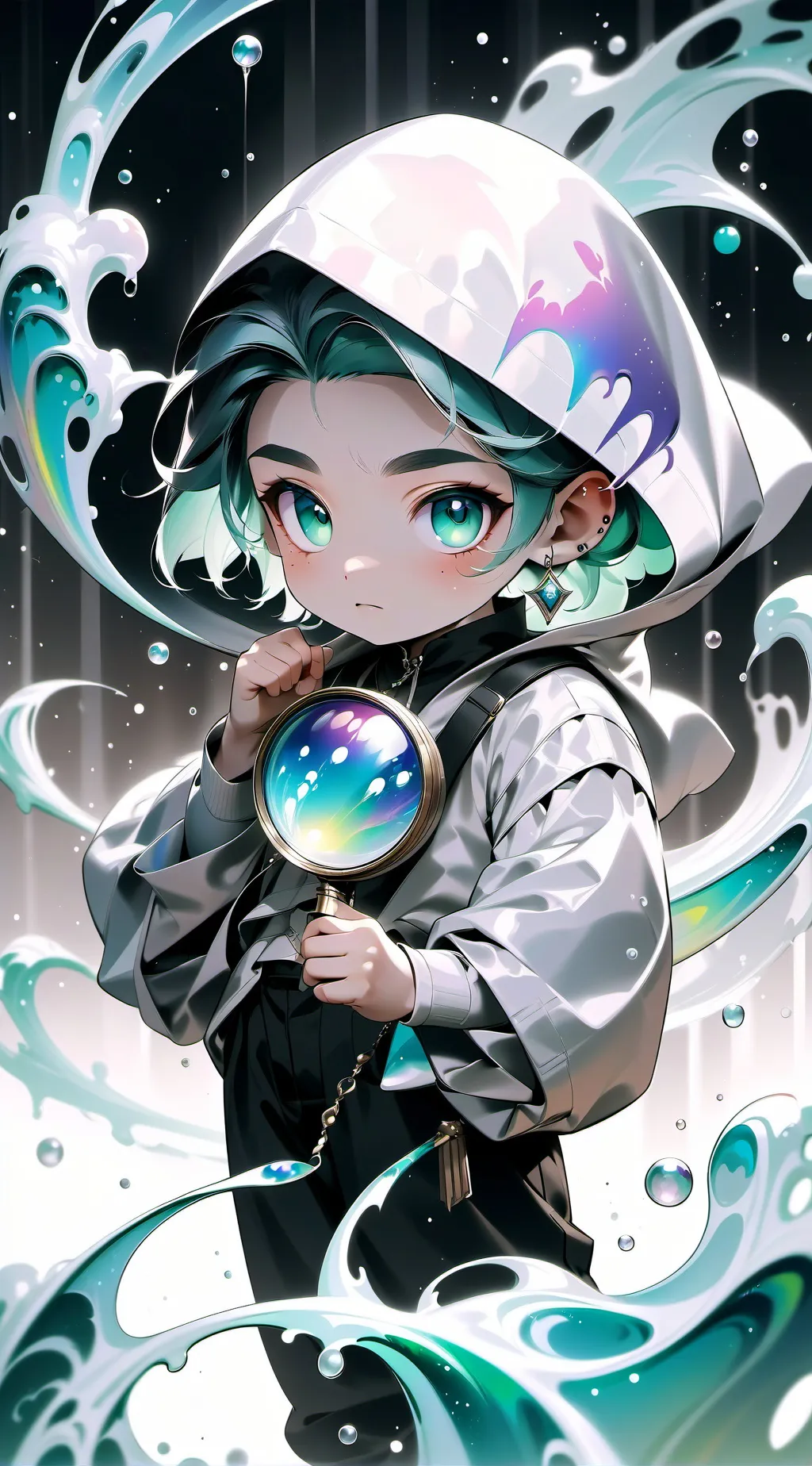 ai character: leonardo  background