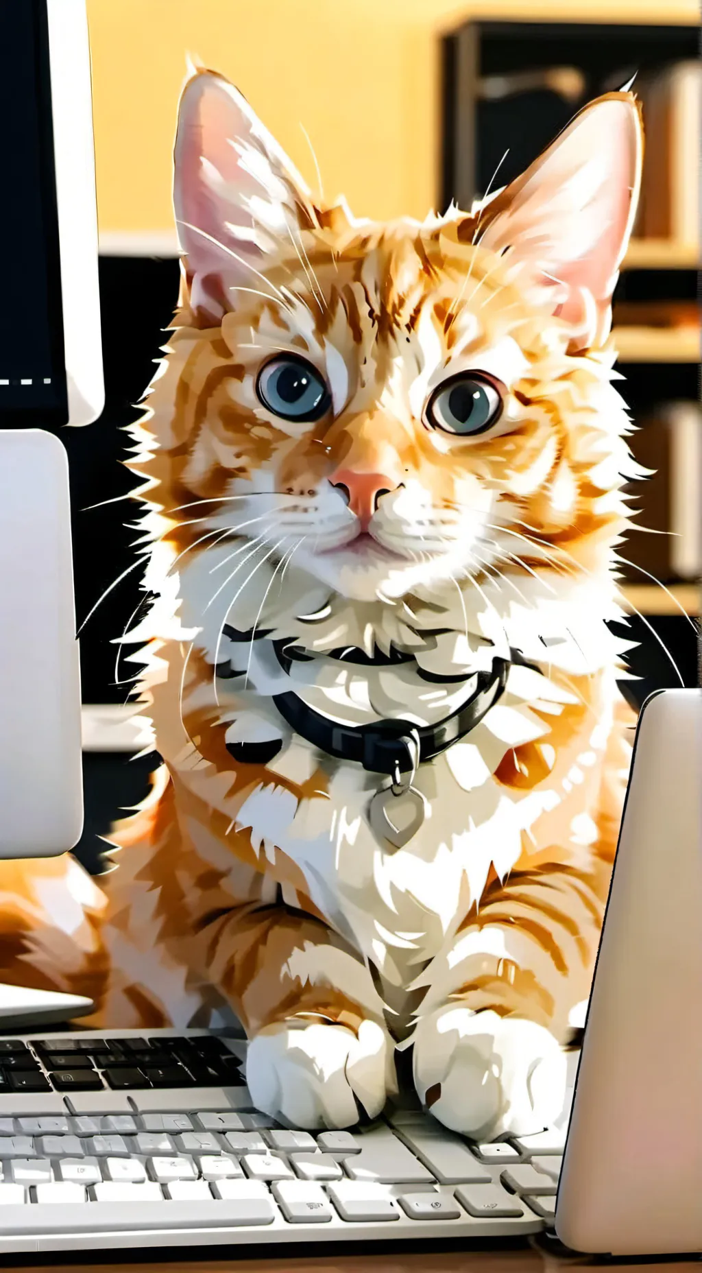 ai character: Pixel background