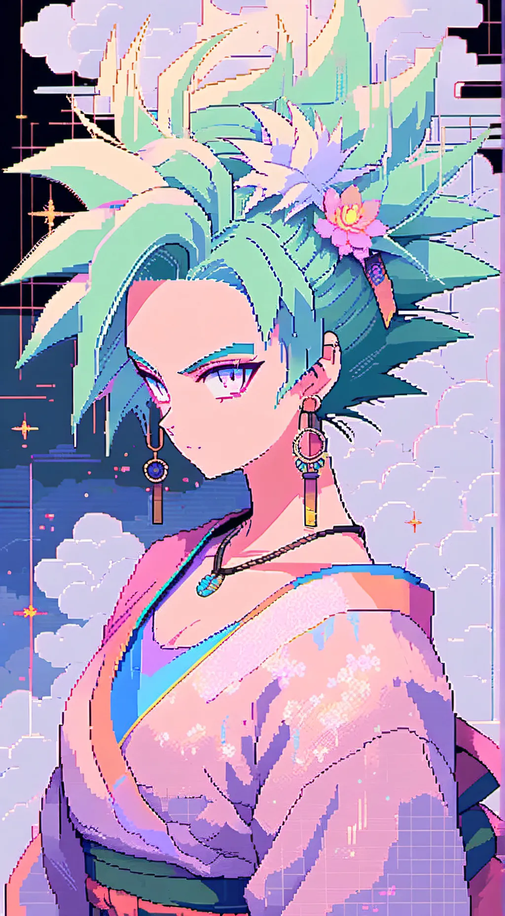 ai character: goku mujer background