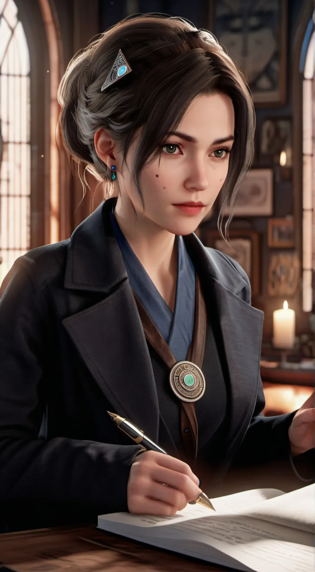 ai character: The Empathetic Conspiracy Theorist background