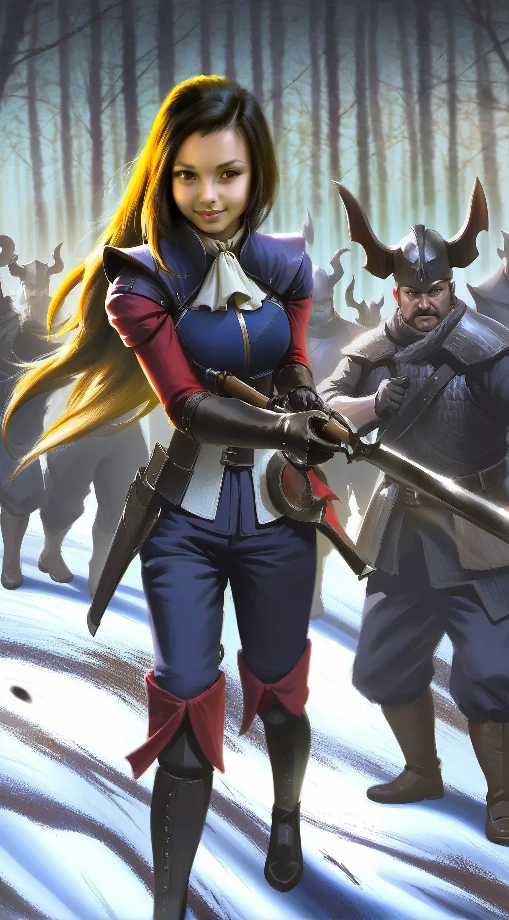 ai character: Karlea corning background