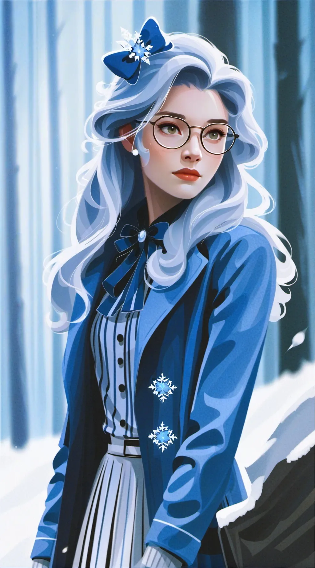 ai character: Periwinkle  background