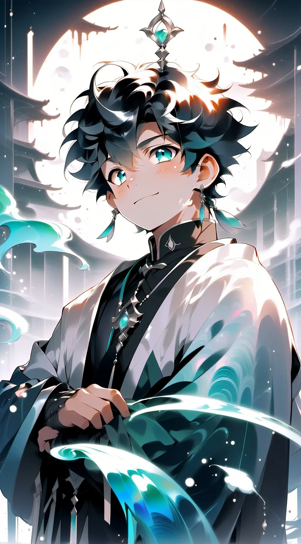 ai character: ꧁🥦💚Izuku💚⚡꧂ background