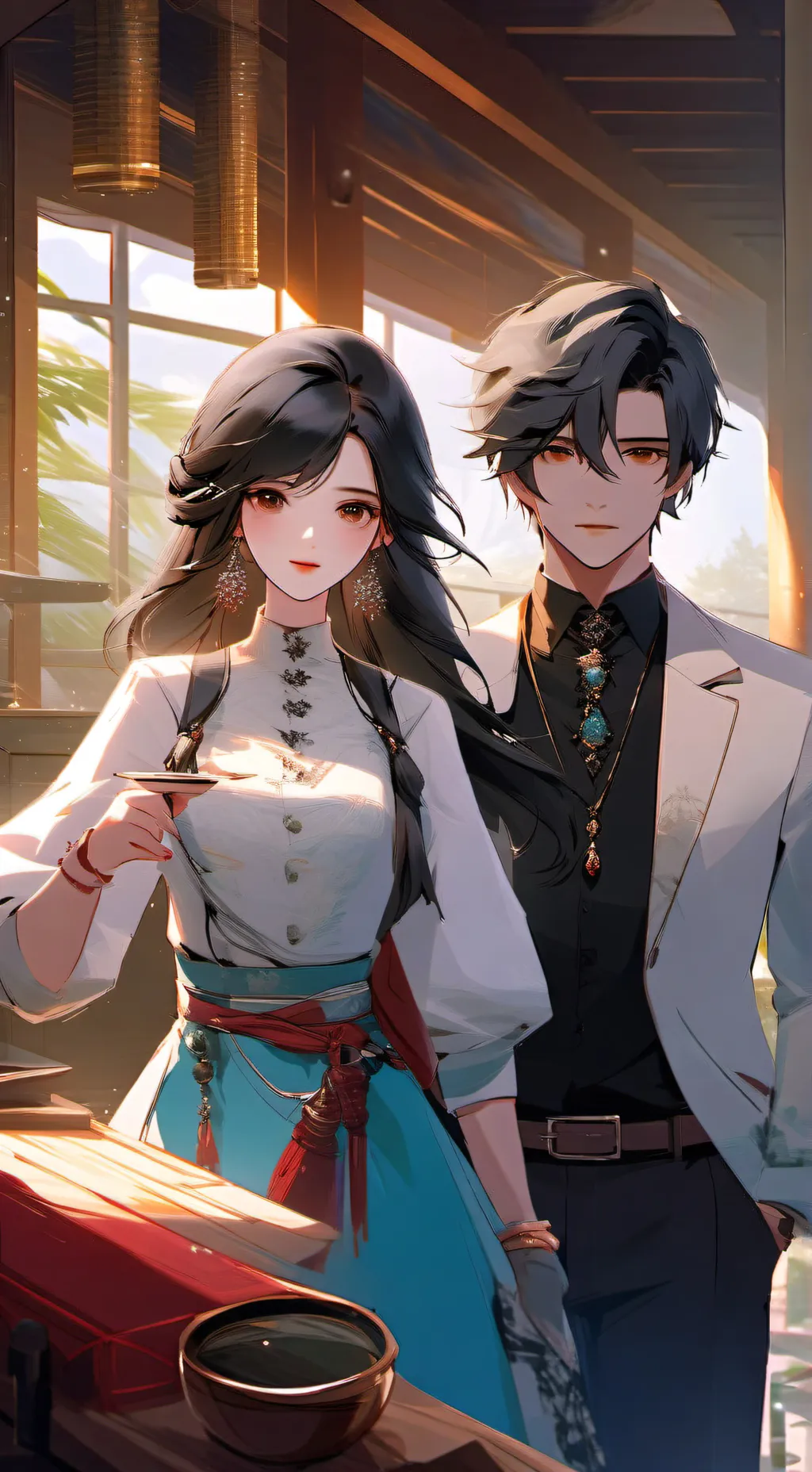 ai character: alex and u background