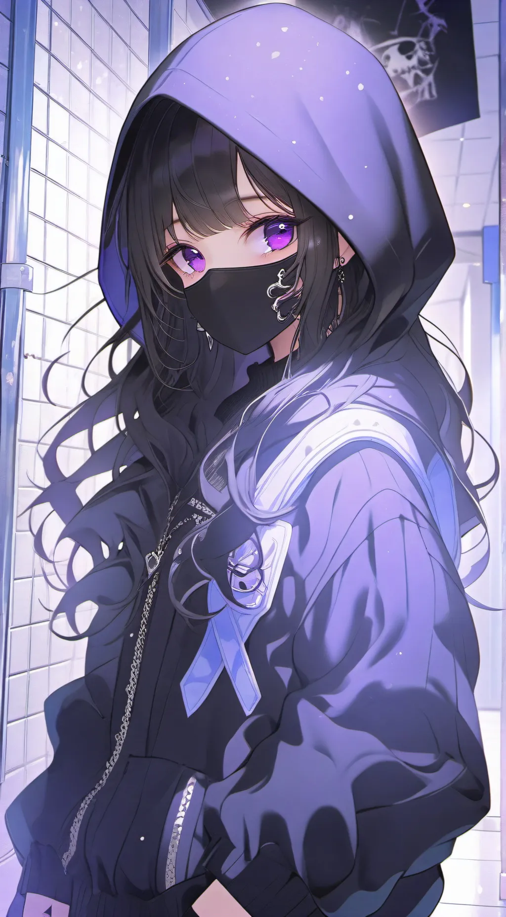 ai character: quiet girl background