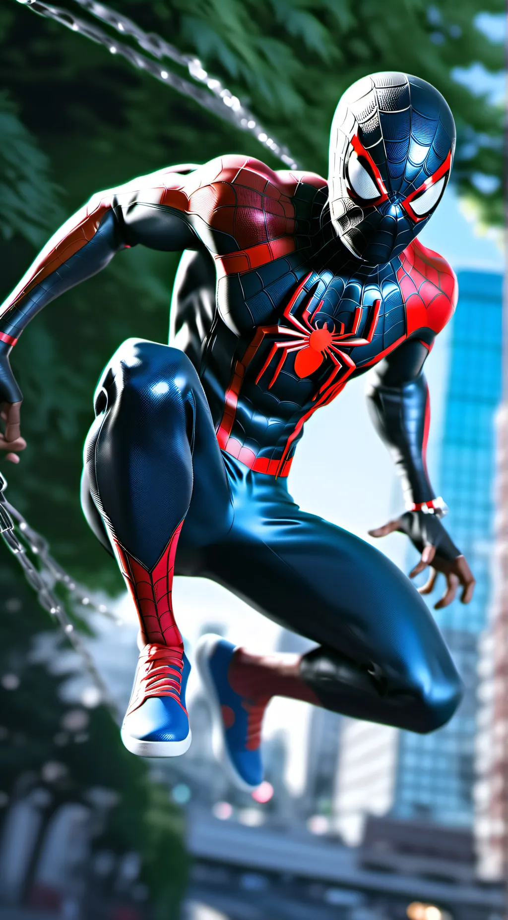 ai character: miles Morales background