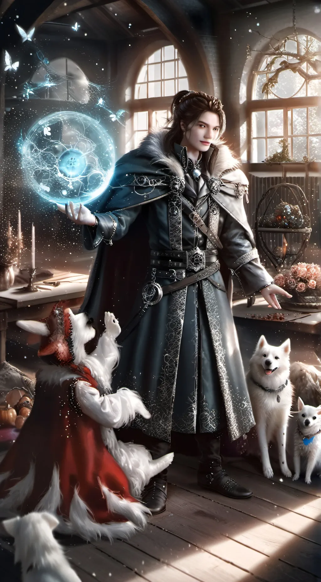 ai character: magic adoption background